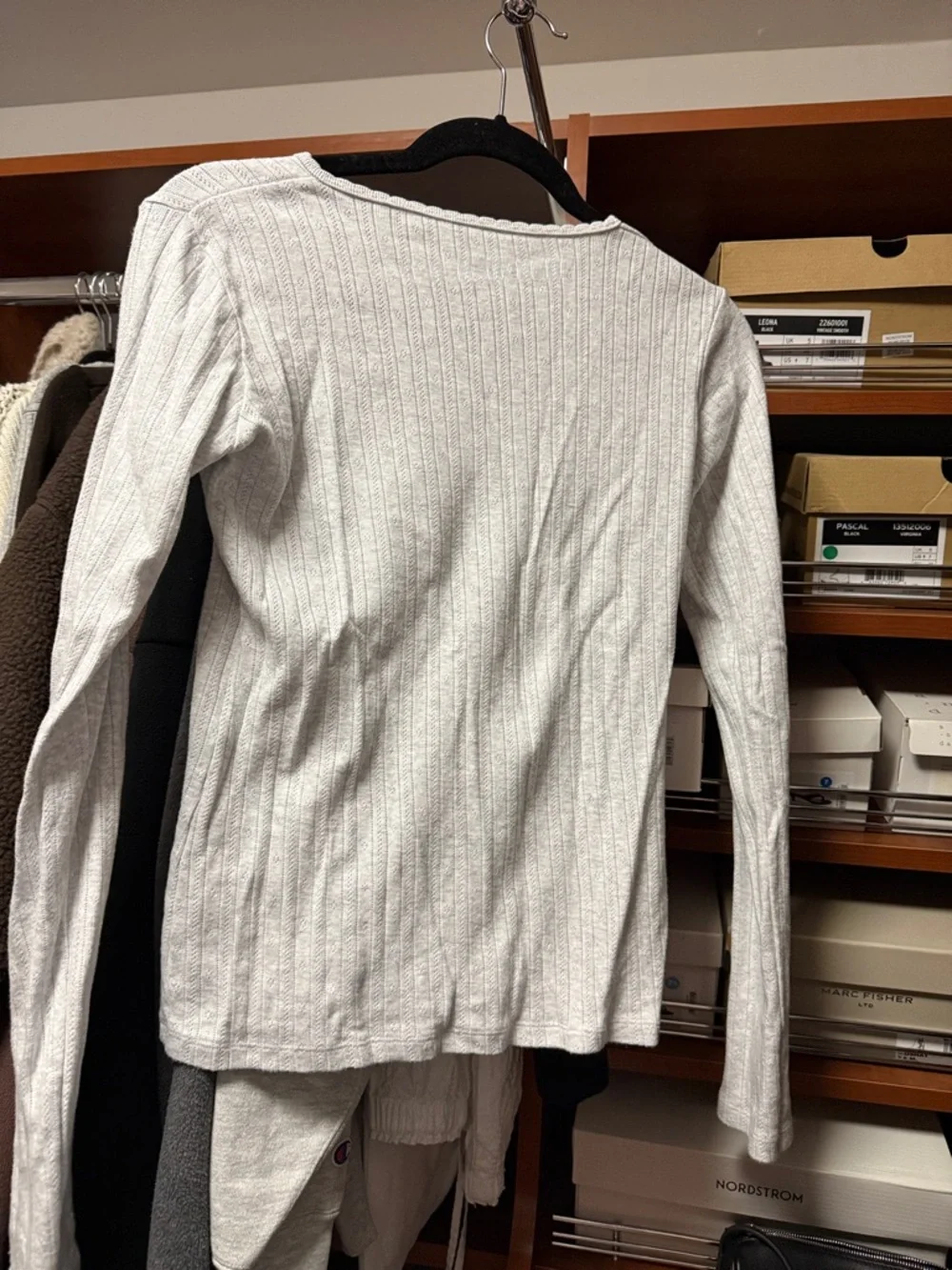 Brandy Melville pointelle button top - Picture 3 of 3